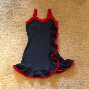 Kids Dance Costume - Black Dress w/ Red Trim - ChL